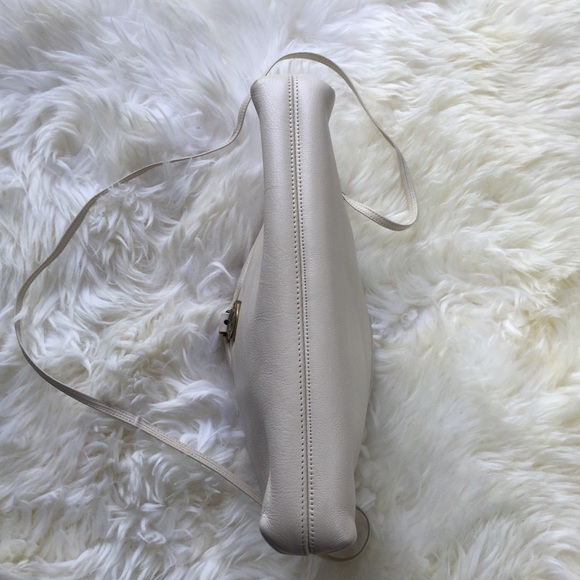 Etienne Aigner Bags Etienne Aigner White Ivory Cream Leather Purse Poshmark